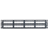 Panduit® CPPL48M6BLY Mini-Com M6 Modular Faceplate Patch Panels with Eight Snap-in Faceplates